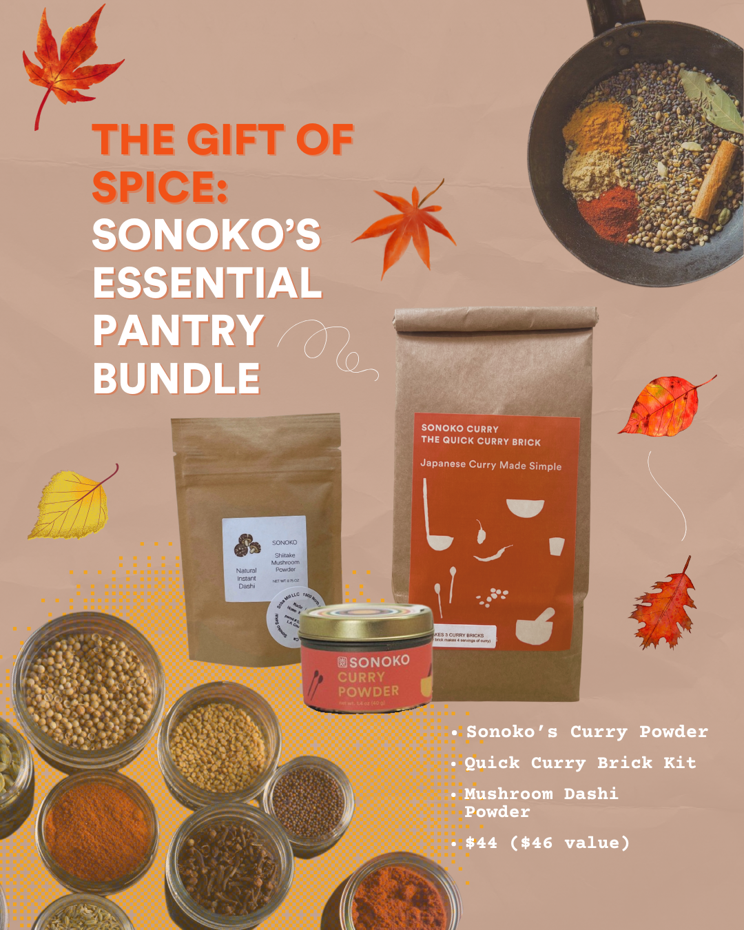 Whole Spice Kit for Japanese Curry Powder — Sonoko Sakai
